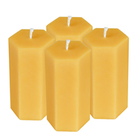 Bougie en cire d'abeille naturelle faite à la main, écologique, aromathérapie, bougie hexagonale en forme de pilier pour la décoration de la maison, la relaxation, cadeau