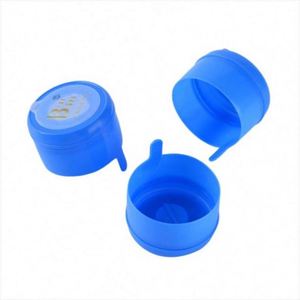 Tapa de plástico azul para tarro con sello dorado, cierre acanalado antiderrame, fácil de abrir para vasos - Product Image 6