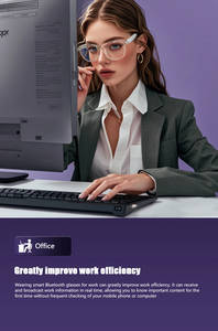 แว่นตาอัจฉริยะ HYUNDAI Modern HY-C8AI สำหรับการแปล<span class=keywords><strong>ภาษา</strong></span> ชุดหูฟังกันน้ำ IPX-5 บันทึกวิดีโอ 1080P รองรับ 144 <span class=keywords><strong>ภาษา</strong></span> - Product Image 4