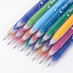 Set di 12 Penne Gel Glitterate KAIX per Disegno Scintillante e Colorazione, Penne Metalliche Lucide da 1.0mm per Scrapbooking e Journaling Fai-da-Te - Product Image 5