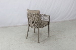 Conjunto de <span class=keywords><strong>Muebles</strong></span> de Jardín Modernos <span class=keywords><strong>para</strong></span> Hotel o Resort, Mesa de Centro Redonda de Aluminio de 3 Piezas con Sillas de Comedor <span class=keywords><strong>para</strong></span> Balcón Pequeño - Product Image 5