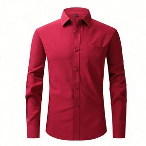 Customized Silk Screen Printed Long Sleeve <b>Shirt</b> High Quality Spring Buttons Embroidery Label Wholesale Custom Color Options - Product Image 4