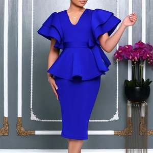 Vente en gros d'usine, robe de soirée formelle pour femmes, en viscose, grande taille, robe tendance pour femmes - Product Image 2