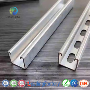 פרופילי פלדה מגולוונת כבדה מסוג U של JCHX-OEM, Q235b, לתליית פאנלים סולאריים על גג, מסילות פלדה פחמנית, קורות מסגרת סולארית. - Product Image 6