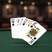 Cartes de jeu en plastique imperméables personnalisées OEM, cartes de poker de qualité supérieure pour club/casino