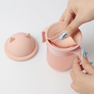 Tasse d'apprentissage en silicone ES-Pro pour bébé, biberon d'entraînement 360°, bouteille d'eau anti-étouffement et anti-fuite, ODM/OEM - Product Image 2