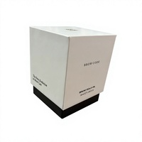 Flacon de parfum personnalisé de luxe avec emballage en boîte et insert en carton noir