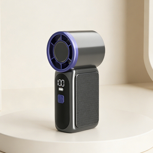 พัดลมเทอร์โบพรีเมียม 1200mAh ช่องลมแบบรวมพลัง น้ำหนักเบาเพียง 85 กรัม พร้อมหน้าจอแสดงระดับแบตเตอรี่ - Product Image 1