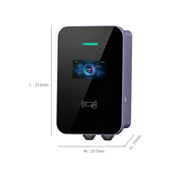 Borne de Recharge Murale pour Véhicules Électriques 7kW Type 2 Type 1 GBT Personnalisable Vente en Gros EVSE Wi-Fi Bluetooth APP Station de Recharge AC pour Véhicules Électriques