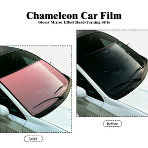 ฟิล์มเปลี่ยนสี Chameleon ขนาด 1.52x30 เมตร ฟิล์มกรองแสงติดกระจกรถยนต์ / ฟิล์มไวนิลหุ้มรถยนต์ ป้องกันรังสียูวี ลดความร้อน - Product Image 5