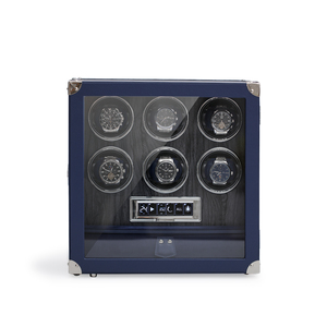 Nhà máy trực tiếp bán buôn 6-slot im lặng xem <span class=keywords><strong>Winder</strong></span> xoay hạt gỗ hộp hiển thị cho tự động đồng hồ - Product Image 1