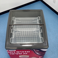 Congélateur coffre de présentation de crèmes glacées à technologie de refroidissement avancée, porte vitrée anti-poussière, cadre durable, usage commercial