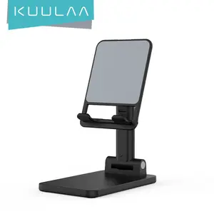 2024 KUULAA vente en gros petit bureau pliant Portable réglable en forme d'arc paresseux Table de bureau support pour téléphone support