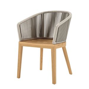 Chaise en teck de qualité conçue pour la restauration et les espaces extérieurs, offrant une robustesse durable et un attrait naturel. - Product Image 3