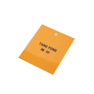 EVA PVC Hang Tags Weich klebende Kleidung Tag Umwelt freundliche Kleidung Tag