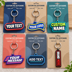 Llaveros Personalizados de PVC Suave 3D con Texto, Logotipo, Nombre, Mensaje, Forma Irregular, Ligeros, Regalo Promocional, OEM, ODM - Product Image 2