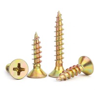 Tornillos para Madera de Cabeza Plana Phillips con Ranura Cruzada, Zincados, Clase 4.8 y 6.8, Estándar B18.6.1