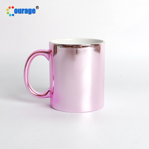 Tazas de Sublimación Color <span class=keywords><strong>Rosa</strong></span> <span class=keywords><strong>Espejo</strong></span>, Proveedores de Tazas Electrochapadas al por Mayor - Product Image 3
