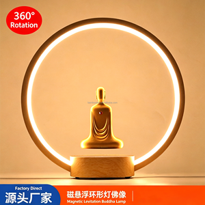 <span class=keywords><strong>Lampe</strong></span> de table Bouddha flottant à lévitation magnétique LED, pour la méditation, la chambre à coucher, le salon, style nordique moderne minimaliste, vente chaude - Product Image 4