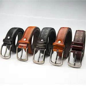 Hot Selling Fashion Retro Three-color Casual Needle Buckle Belt Custom Leather Mens Belt