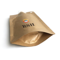Sachet de boisson en papier kraft liquide biodégradable personnalisé avec bec verseur