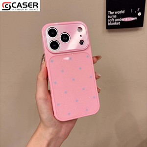 Cover Protettiva Morbida con Motivo a Pois e Glitter in Stile Giapponese e Coreano per iPhone Serie 13 14-18, Dissipazione del Calore - Product Image 6
