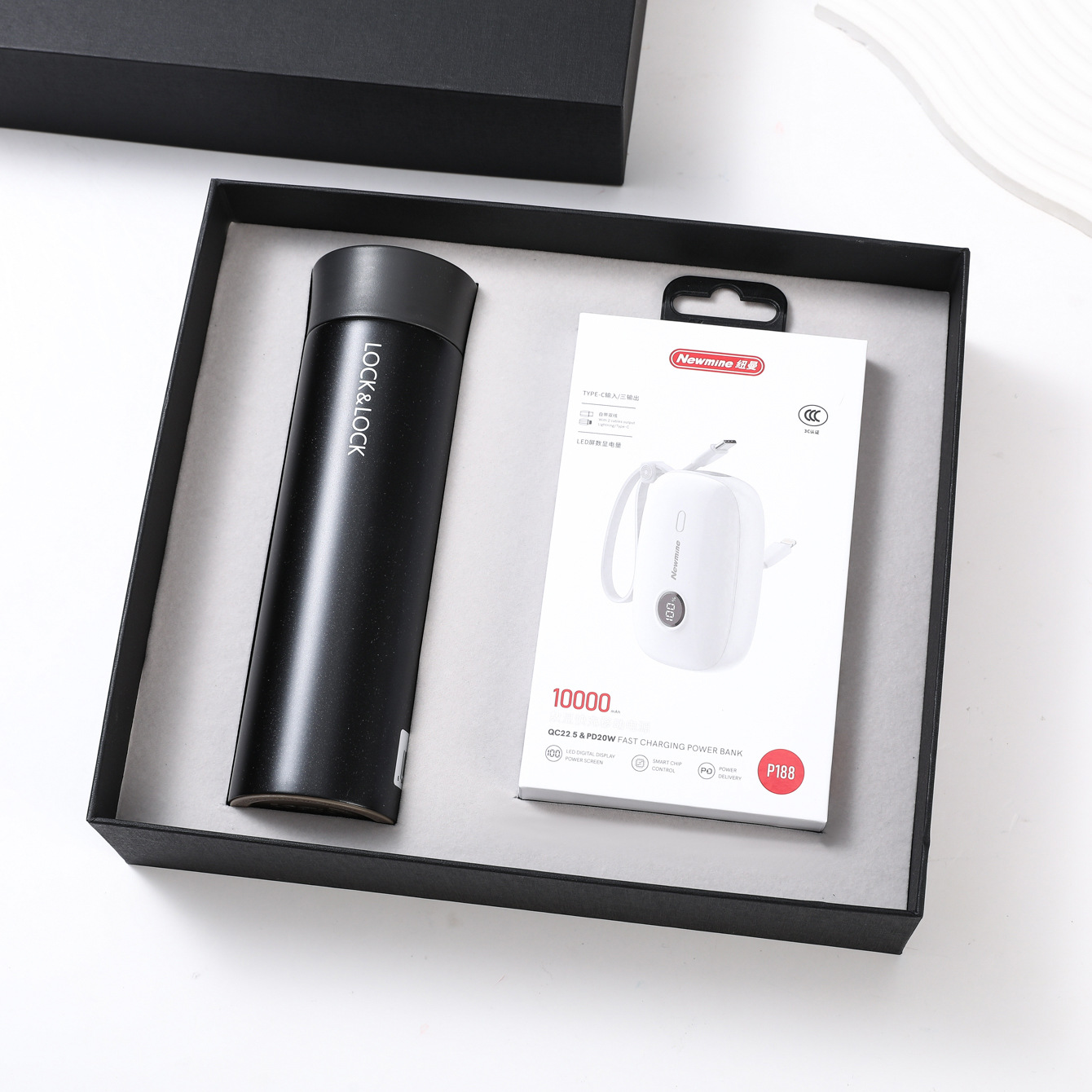 Lekou 4019+188 charge rapide noir