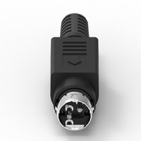 DIY montaje tipo 4 pines alimentación DIN R7B conector macho