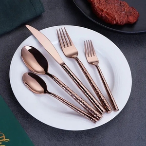 Nặng búa Bạc đặt Flatware bộ với muỗng và nĩa cho bộ đồ ăn dao kéo - Product Image 6