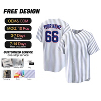 Kaos Olahraga Grosir Berkualitas Tinggi Murah OEM ODM Cetak Bernapas 100% Poliester Heat-Transfer Tim Bisbol Amerika