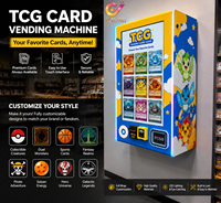 Máquina Expendedora de Pared para Juegos de Cartas Coleccionables (TCG), Mini Máquina Expendedora para Cartas de Pokémon, One Piece y Paquetes de Cartas Deportivas