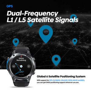 <span class=keywords><strong>Zeblaze</strong></span> <span class=keywords><strong>Stratos</strong></span> <span class=keywords><strong>2</strong></span> Ultra reloj inteligente GPS brújula altímetro barométrico hacer/responder llamadas telefónicas 10 ATM reloj inteligente resistente al agua - Product Image 2