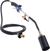 Kit de torche avec allumeur, brûleur à herbe robuste, torche à herbe avec allumeur à bouton-poussoir Turbo, adaptateur propane, haute puissance