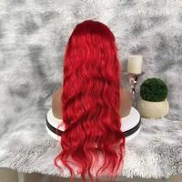 Perruque frontale HD en dentelle ondulée sans colle, accessoire de mode capillaire, peut être teinte et décolorée, perruque en cheveux humains avec dentelle frontale HD