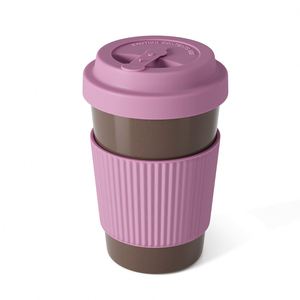 Mug à café ou à thé personnalisé avec logo promotionnel pour le bureau ou la maison, avec couvercle, 12 oz, en bioplastique, micro-ondable, tasse en PLA - Product Image 4