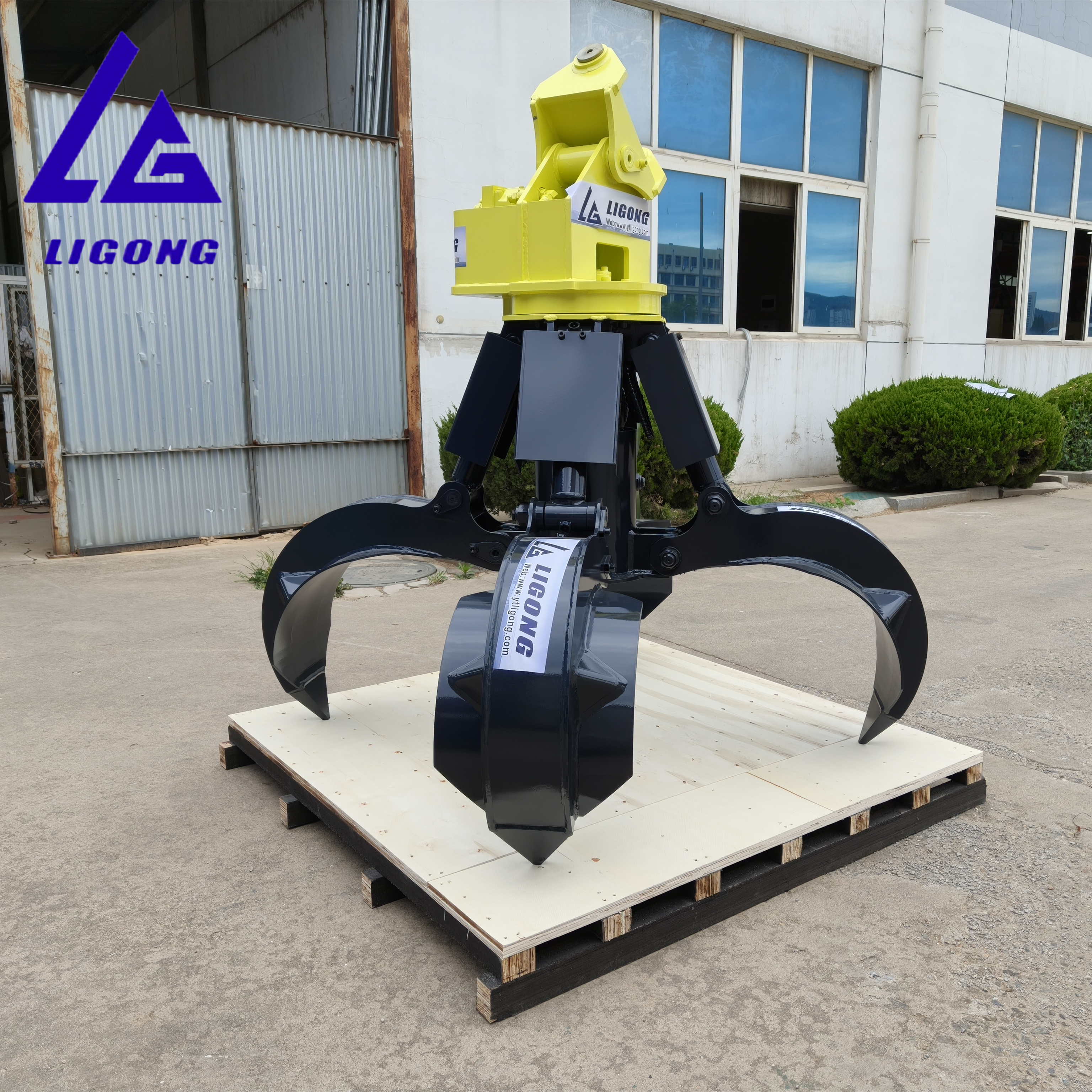 New Excavator Orange Peel Grapple Scrap Garbage Handling Rotating Grab with Motor Core Component Material Handling Equipment