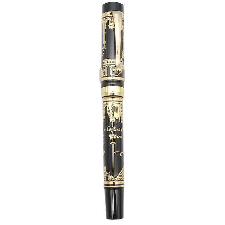 Lingmo yüksek kaliteli lüks makaralı tükenmez kalem OEM tasarım kalem ile özel Logo