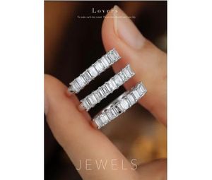 Xinfly Wholesale 18k White <b>Gold</b> Emerald Cut Diamond 1ct <b>Ring</b> - Product Image 1