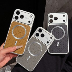 High Quality Pu Leather Magnetic Mobile Phone case for iPhone 17 16 15 Pro Max <b>Camera</b> PC Glass Shockproof Conversion Back Cover - Product Image 2