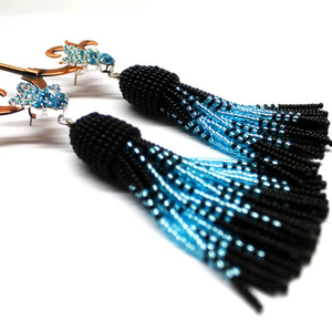 The Art of Handmade Black & <b>Blue</b> <b>earrings</b> - Product Image 1