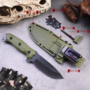 Cuchillo de Supervivencia Personalizable con Hoja de Acero Inoxidable, Mango de Fibra de Vidrio y Nylon, Longitud Total de 24.5 cm, para Camping - Product Image 6
