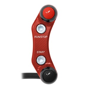 Interruttore Manubrio Destro per MV Agusta Brutale 750cc (Fori Allineati) (Rosso) - Product Image 1