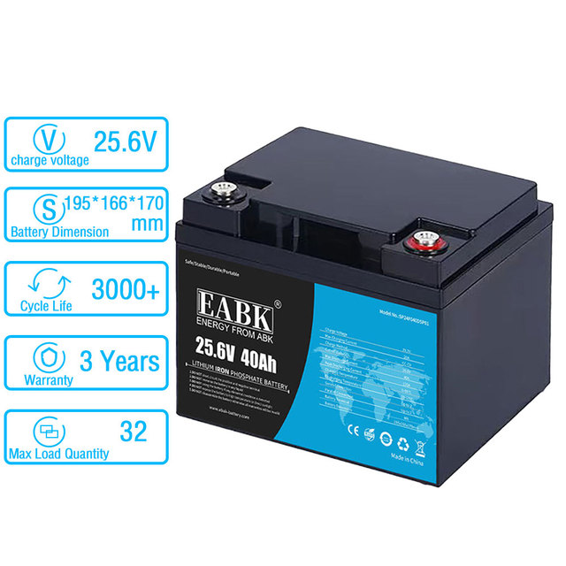 EBAK E-Bike Electric Scooter Motorcycle 48V 52V 60V 72V Ebike Lithium Battery Pack Replacement 25V 40Ah LiFePO4 Battery