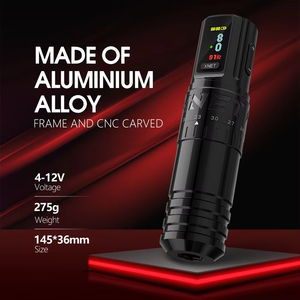 XNET <span class=keywords><strong>Vipera</strong></span> 2400mAh 2,4-4,2mm Carrera ajustable Pluma de tatuaje inalámbrica profesional Máquina de pistola Kit completo con cartuchos - Product Image 2