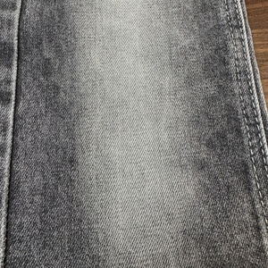 Tissu denim sergé éponge Lizhi XH5033K-1A noir, 42% coton, 56% polyester, 2% élasthanne, extensible, pour sacs, rétrécissement transversal 2-3% - Product Image 3