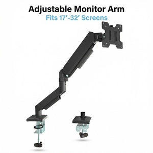 Bras <span class=keywords><strong>de</strong></span> moniteur simple réglable, <span class=keywords><strong>support</strong></span> <span class=keywords><strong>de</strong></span> fixation <span class=keywords><strong>pour</strong></span> moniteur VESA, <span class=keywords><strong>pour</strong></span> <span class=keywords><strong>moniteurs</strong></span> plats <span class=keywords><strong>de</strong></span> 17 à 32 pouces - Product Image 3