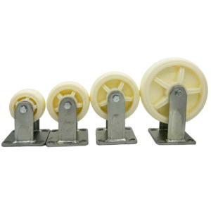 Troli Dorong Roda Putar Industri Nylon Super Heavy Duty 4-8 Inch dengan Rem Putih Garansi 6 Bulan - Product Image 6