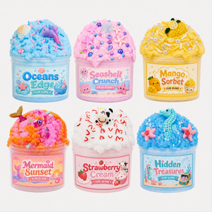 Kit de slime parfumé en gros avec breloques, jouet sensoriel non collant à marque privée pour les vendeurs e-commerce, les écoles et les fabricants OEM - Product Image 1