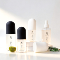 Flacon pulvérisateur de 100 ml et 200 ml en forme de capsule unique pour tonique de beauté, shampoing, soins capillaires et crème solaire