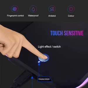 <span class=keywords><strong>Geass</strong></span> RGB Tapis de souris à chargement sans fil 80x30x0.4cm Tapis de bureau à LED pour Gamer Tapis de bureau à LED USB pour Gaming Tapis de souris Anime - Product Image 3